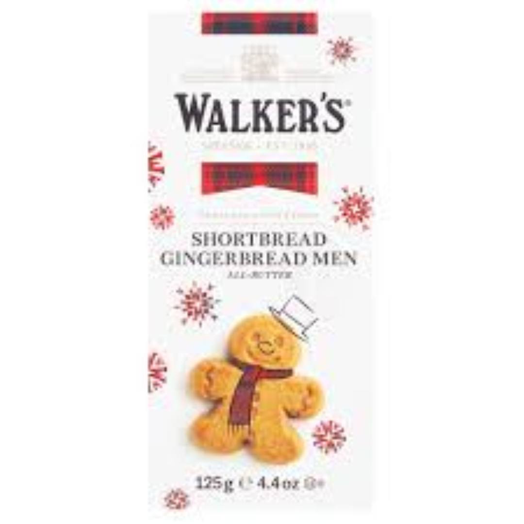 WALKERS GINGERBREAD MEN CARTONS PS 125G